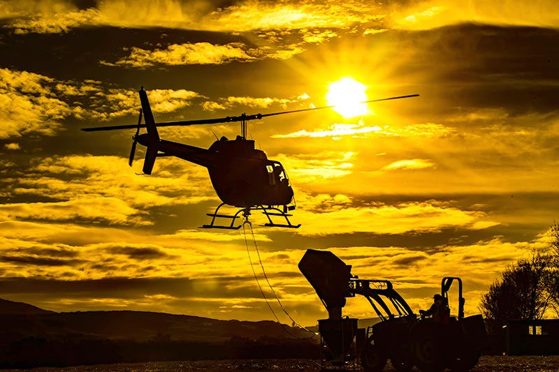 Dry Speading Helicopter Utah